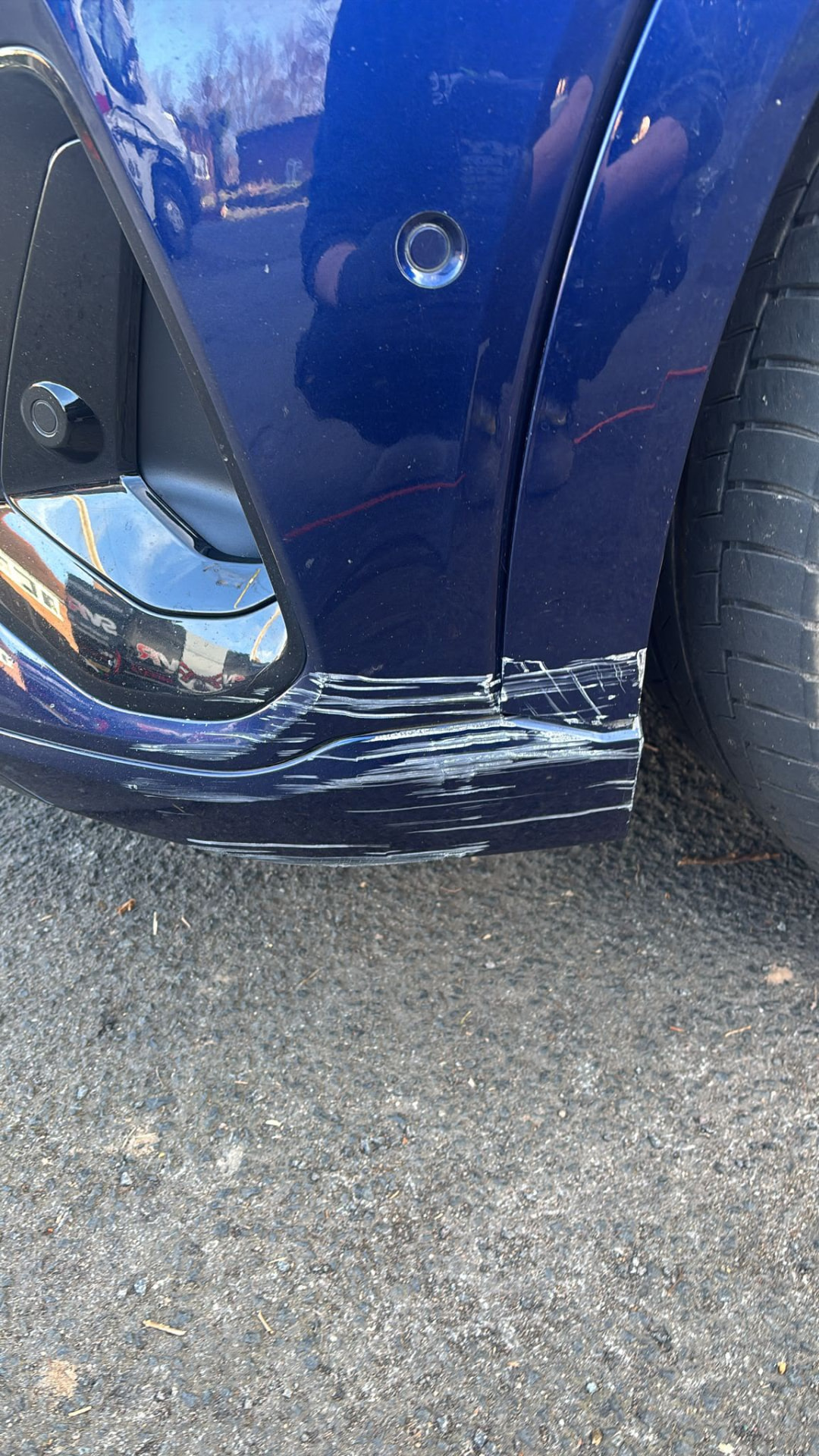Dent Repairs before repair at Williams Accident Repair